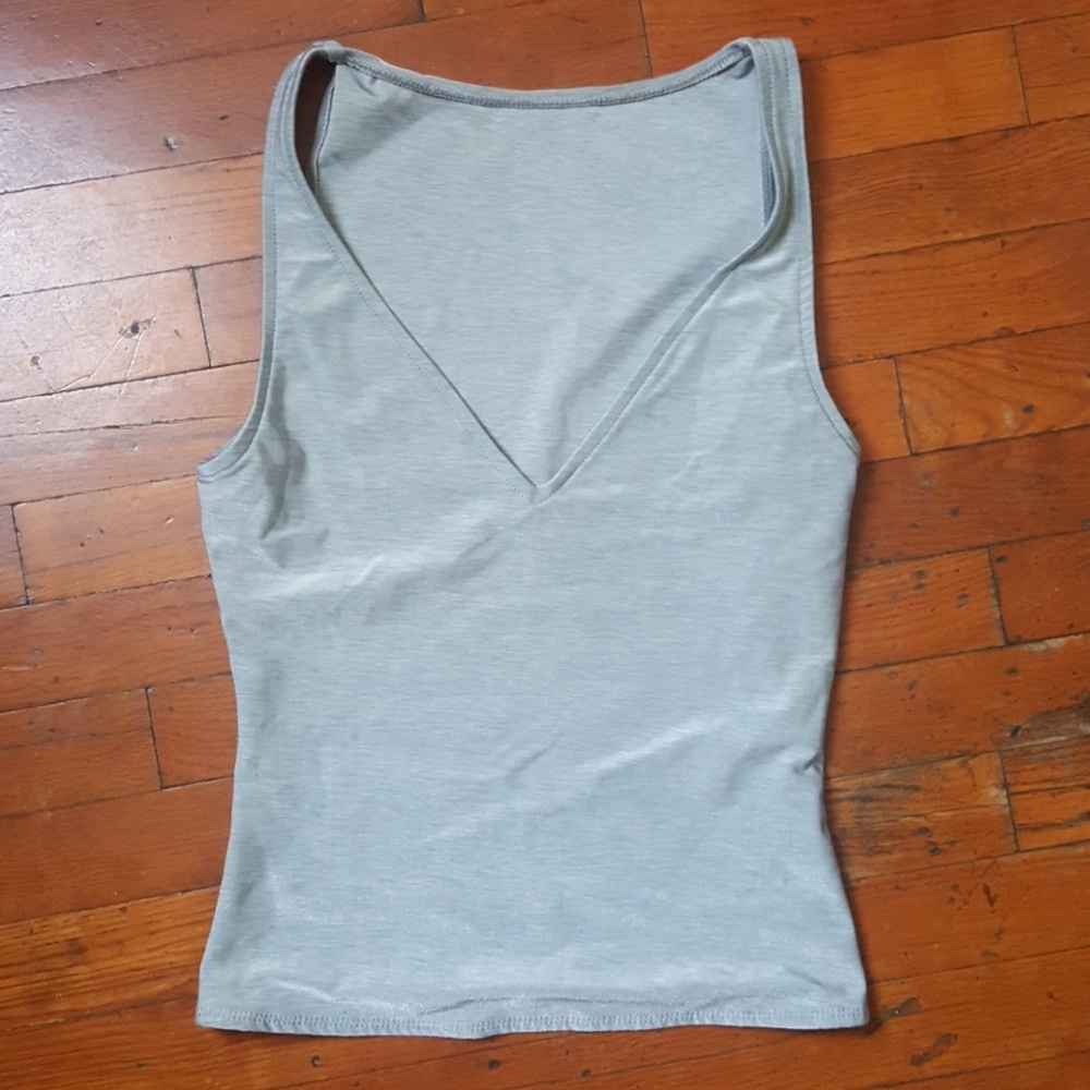 Calvin Klein silver swim top